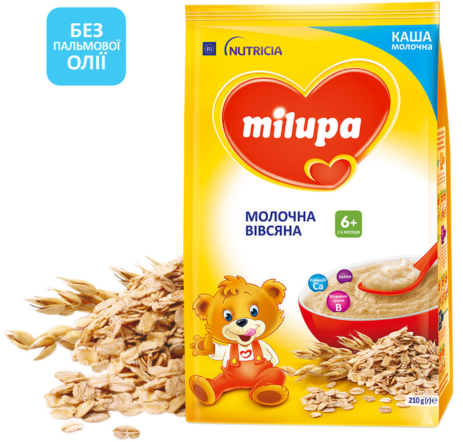 Молочна каша Milupa Вівсяна 210 г (5900852931147) - зображення 1