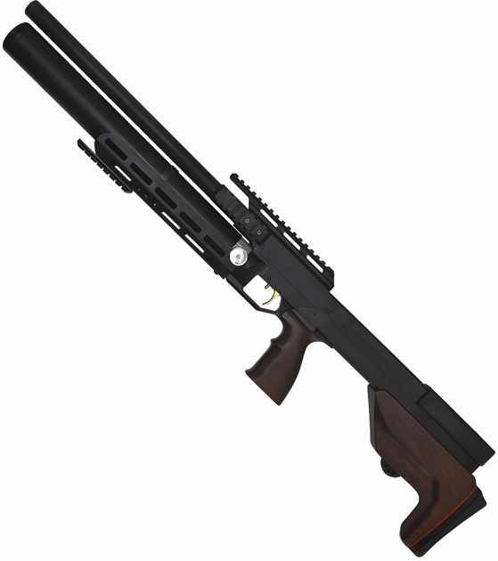 Пневматична гвинтівка PCP Zbroia Sapsan Tactical 550/300 (4.5мм, 35 Дж, коричневий) + Насос + Кулі - зображення 2