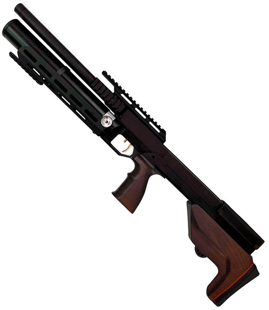 Пневматична гвинтівка PCP Zbroia Sapsan Tactical 450/220 (4.5мм, 30 Дж, коричневий) + Насос + Кулі - зображення 2