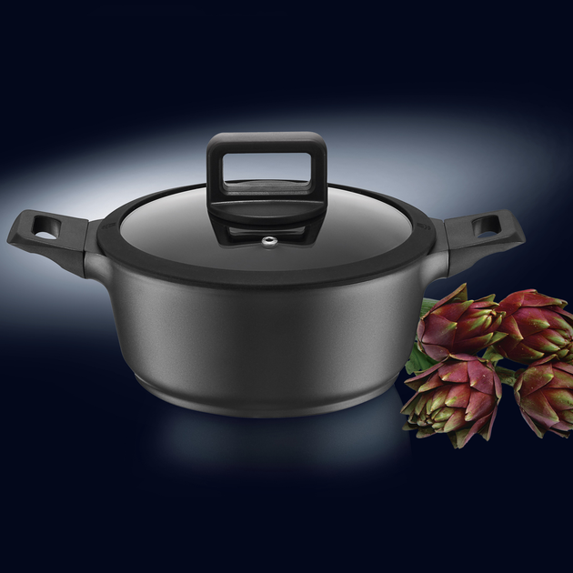 Garnek Ambition Enzo aluminiowy z pokrywką 3.3 l 24 cm (5907078409313) - obraz 4