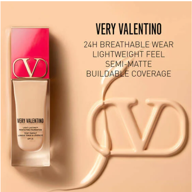 Тональний крем Valentino Very Valentino SPF 25 1 Light Ambra 25 мл (3614273218139) - зображення 4