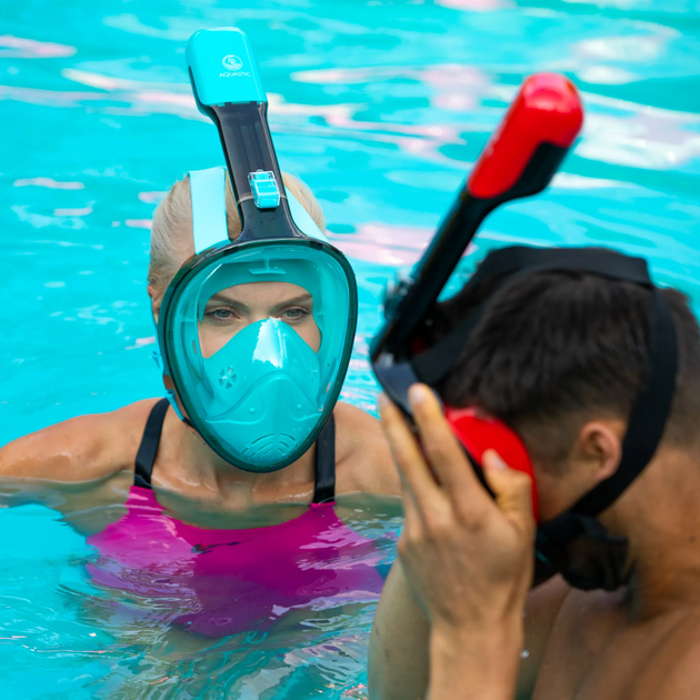 Повнолицева маска Aquastic SMA-01SN S/M Blue (5904823002454) - зображення 8