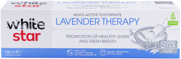 Мультиактивная зубная паста White Star Lavender Therapy 100 мл (3800237400331) - изображение 1