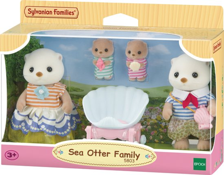 Zestaw figurek Sylvanian Families Sea Otter Family 5803 (5054131058039) - obraz 1