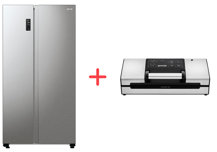 Акція на Side-by-side холодильник GORENJE NRR 9185 EAXL від Rozetka