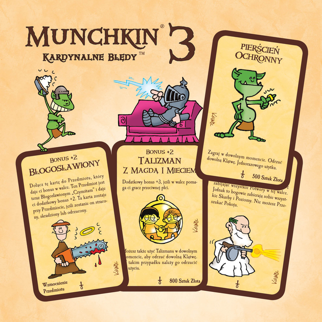 Додаток до гри Black Monk Munchkin 3 - Кардинальні помилки (5901549119442) - зображення 3
