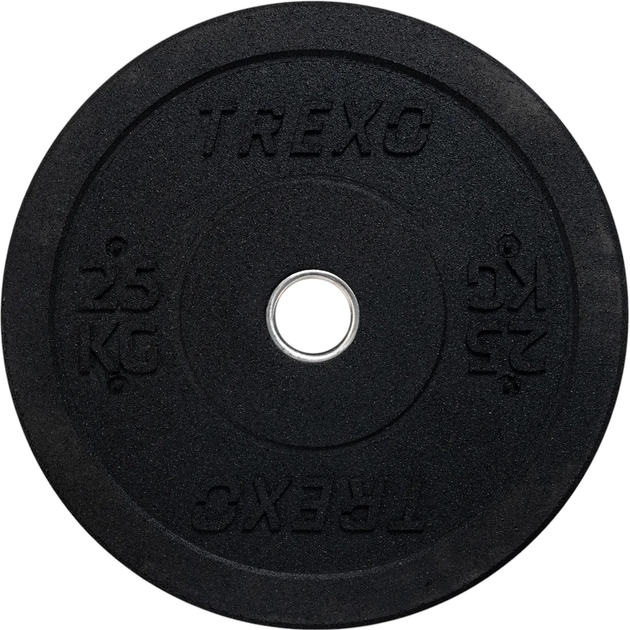 Tarcza olimpijska Trexo TRX-BMP025 25 kg Black (5904823009750) - obraz 1