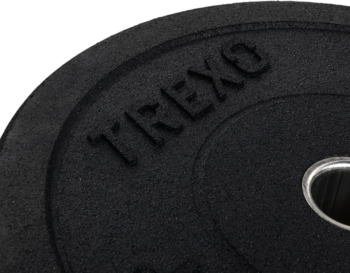 Диск олімпійський Trexo TRX-BMP025 25 кг Black (5904823009750) - зображення 3