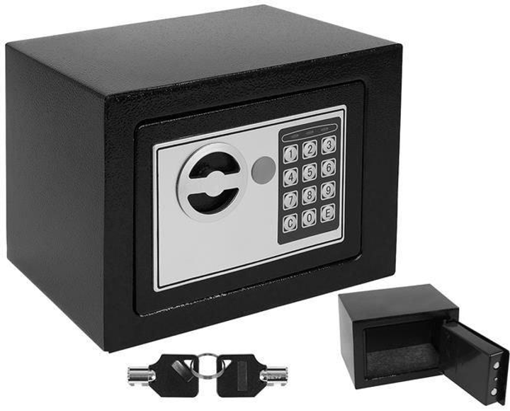 Сейф с электронным кодом и ключом Malatec Electronic Safe Box 23 x 17.5 ...