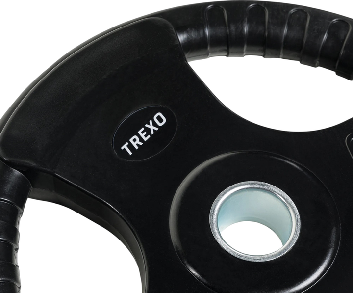 Диск чавунний Trexo прогумований RW20 20 кг Black (5904823007312) - зображення 3