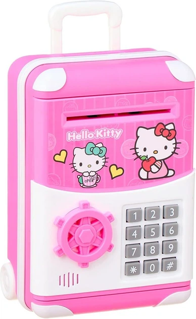 Скарбничка-сейф Валіза Hello Kitty WF-3003HK 20 х 13 см електронна