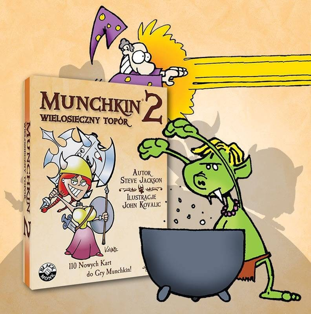 Додаток до гри Black Monk Munchkin 2 - Багатолезовий топір (5901549119497) - зображення 4