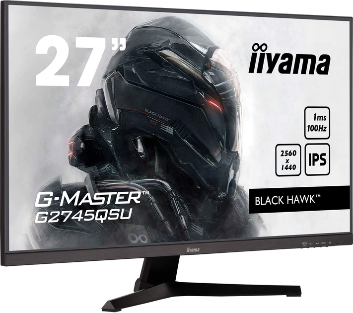 Монітор 27" iiyama G-Master Black Hawk G2745QSU-B2 - зображення 2