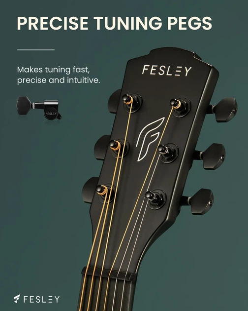 Гітара електро-акустична Fesley FD80 BK - зображення 7