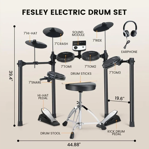 Электронная ударная установка Fesley FED200 - изображение 2