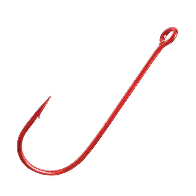 Крючок Fanatik S-57 Red №1 - одинарный 4шт.,S-57R-1 - Фото 1 Крючок Fanatik S-57 Red №1 - одинарный 4шт.,S-57R-1 - изображение 1