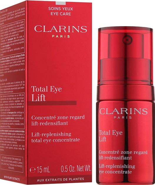 Концентрат для кожи вокруг глаз Clarins Total Eye Lift 15ml - изображение 3