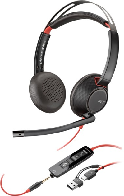 Słuchawki HP Poly Blackwire C5220 USB-C/A and 3.5mm Stereo (8X231A6) - obraz 1