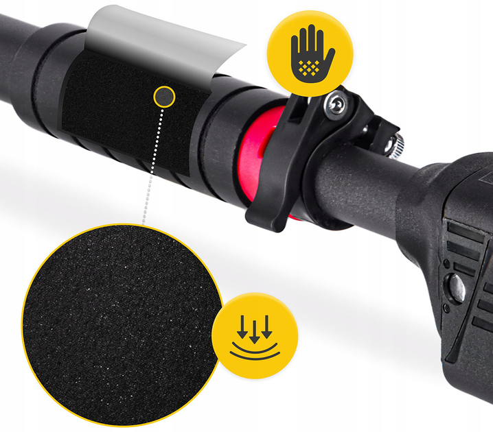 Турнік розсувний 4FIZJO PRO 72-110 см Black/Red (P-5907739313263) - зображення 8