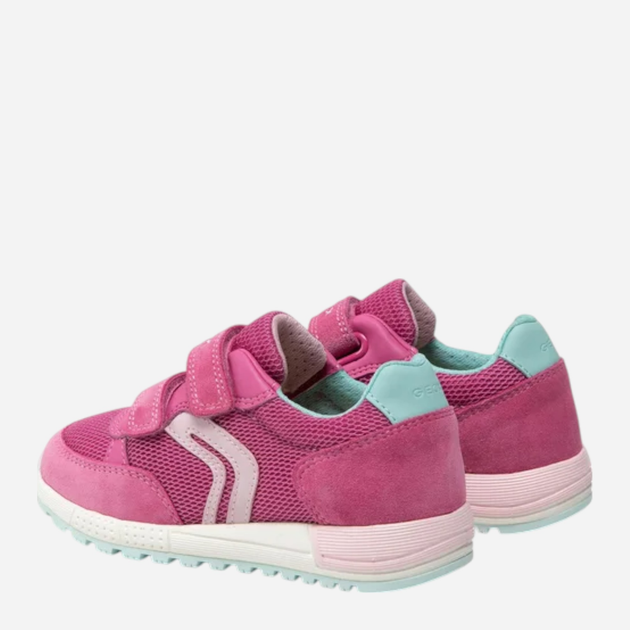 Sneakersy dziecięce dla dziewczynki na rzepy Geox J15AQA01422-C8471 34 Fuksja (8050036534507) - obraz 4