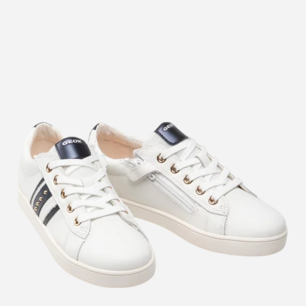 Sneakersy dziecięce dla dziewczynki sznurowane Geox J16EUF00085-C0899 34 Białe (8050036589279) - obraz 3