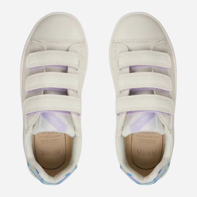 Sneakersy młodzieżowe dziewczęce na rzepy Geox J15DWB0BCSD-C1Z0J 38 Białe (8056206057210) - obraz 5