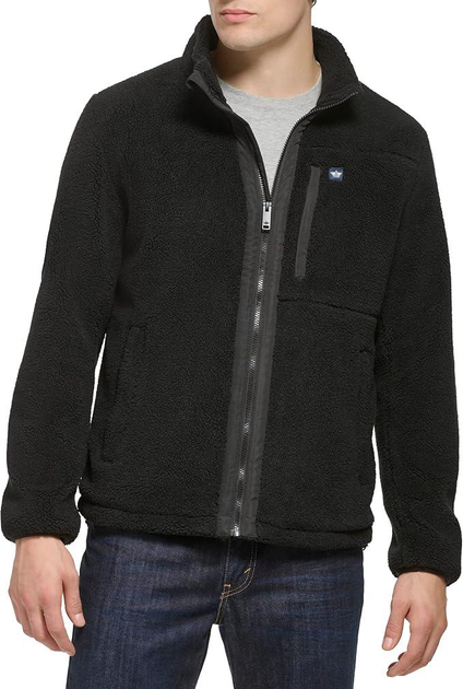 Зимова куртка-шерпа Dockers by Levi's Zip Front Sherpa Fleece Jacket Color: Black 2XL - изображение 1