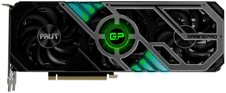 Відеокарта GeForce RTX 3070 8GB Palit GamingPro OC V1 (NE63070S19P2-1041A/LHR) Б/В - зображення 1