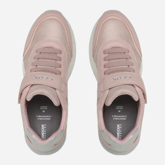 Buty sportowe młodzieżowe dziewczęce na rzepy Geox J26GZB0BC14-C8172 38 Jasnoróżowe (8050036984029) - obraz 4