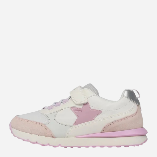 Buty sportowe dziecięce dla dziewczynki na rzepy Geox J35GZA08514-C0674 34 Biały/Różowy (8056206078918) - obraz 3
