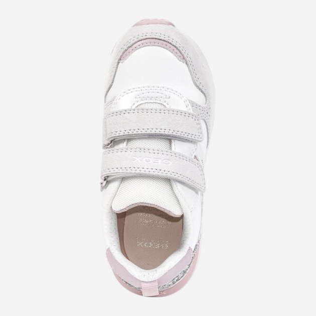 Buty sportowe dziecięce dla dziewczynki na rzepy Geox J35GZD022FU-C0680 31 Białe (8056206079526) - obraz 5