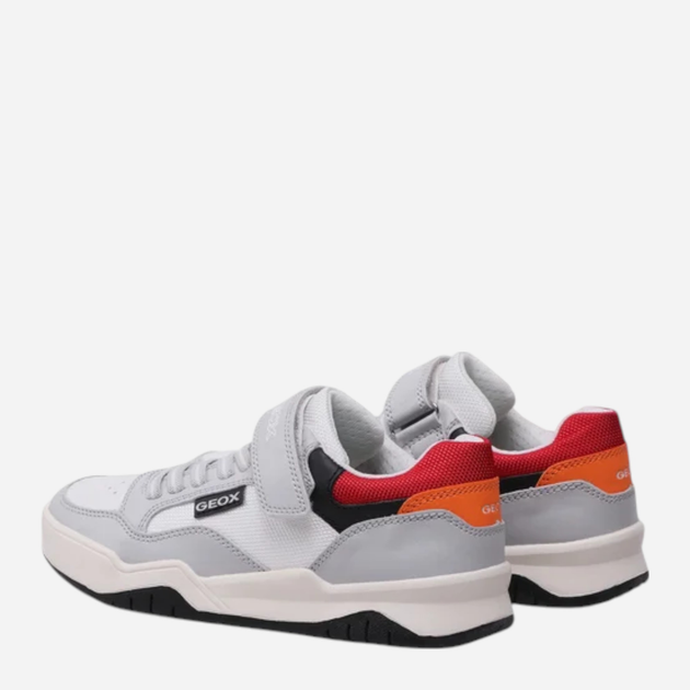 Sneakersy młodzieżowe chłopięce na rzepy Geox J167RB0FEFU-C1234 41 Jasnoszare (8050036979131) - obraz 3