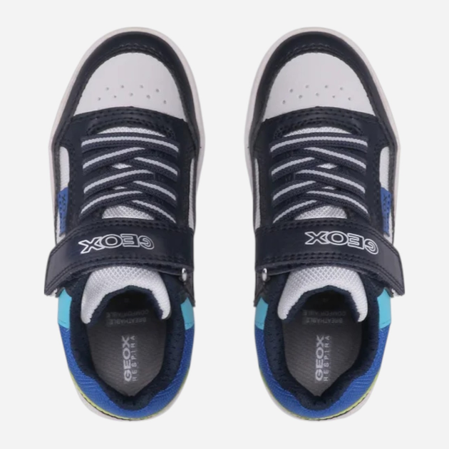 Sneakersy chłopięce na rzepy Geox J167RB0FEFU-C4226 32 Granatowe (8050036979186) - obraz 4