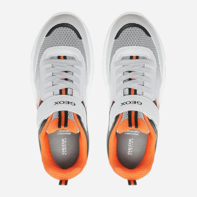 Buty sportowe chłopięce z białą podeszwą Geox J16DMA0CET9-C0036 30 Szare (8050036977861) - obraz 5