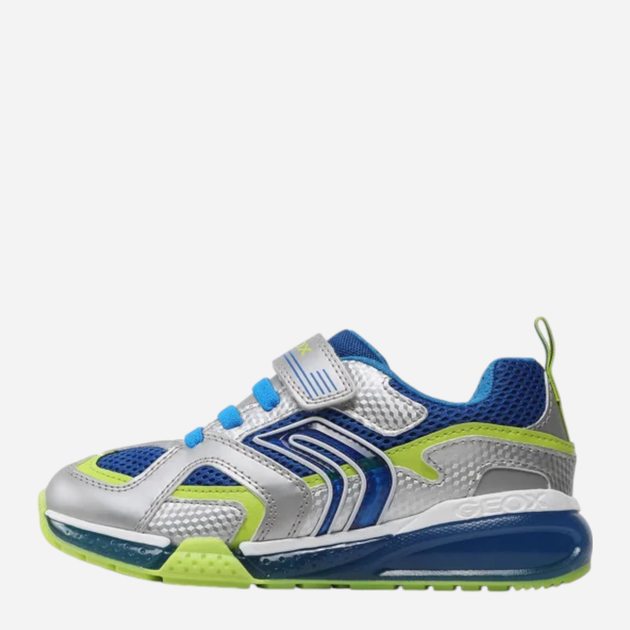 Buty sportowe młodzieżowe chłopięce świecące LED Geox J16FEA05014-C0574 35 Srebrne (8056206060531) - obraz 3
