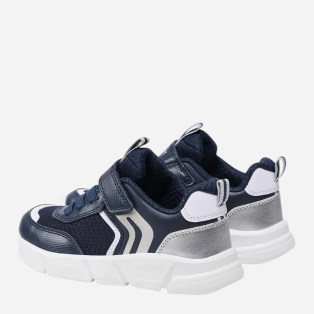 Buty sportowe chłopięce z białą podeszwą Geox J16DMA0CE14-C0673 26 Granatowe (8050036460172) - obraz 4