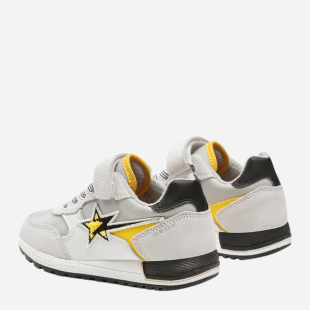 Buty sportowe młodzieżowe chłopięce na rzepy Geox J269EB0FU22-C0592 37 Białe (8056206066755) - obraz 4