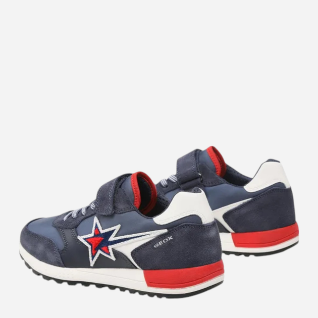 Buty sportowe chłopięce na rzepy Geox J269EB0FU22-C0735 31 Granatowe (8056206066816) - obraz 4