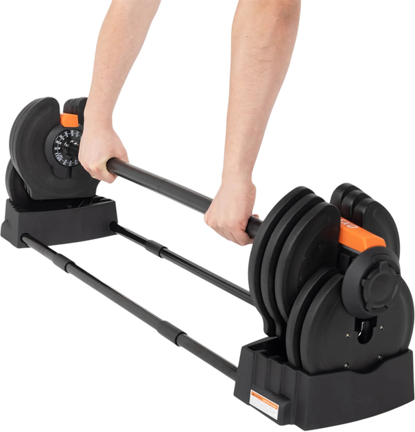 Штанга-гантелі Trexo TRX-ABD40 1-40 кг (5904823012880) - зображення 7