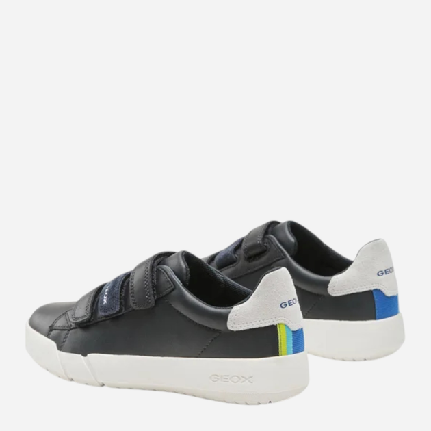 Sneakersy chłopięce za kostkę z białą podeszwą Geox J35GWB08554-C4211 34 Granatowe (8056206078673) - obraz 4