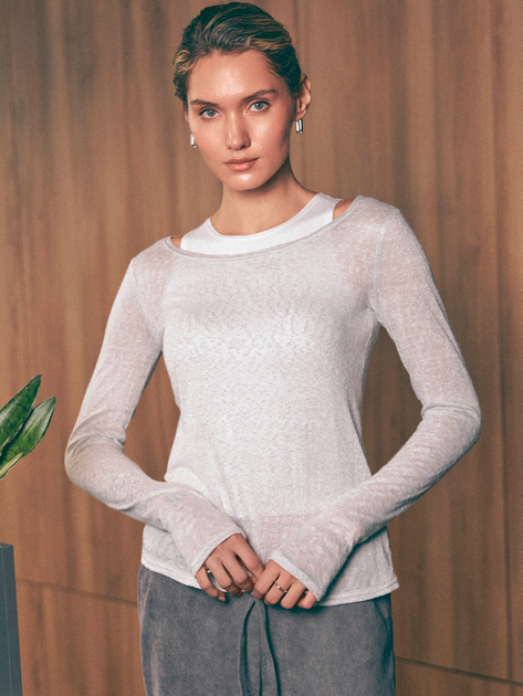 Джемпер женский Seventeen 2256.6268 2XL-3XL Серый (Sev2000000203362) - изображение 1