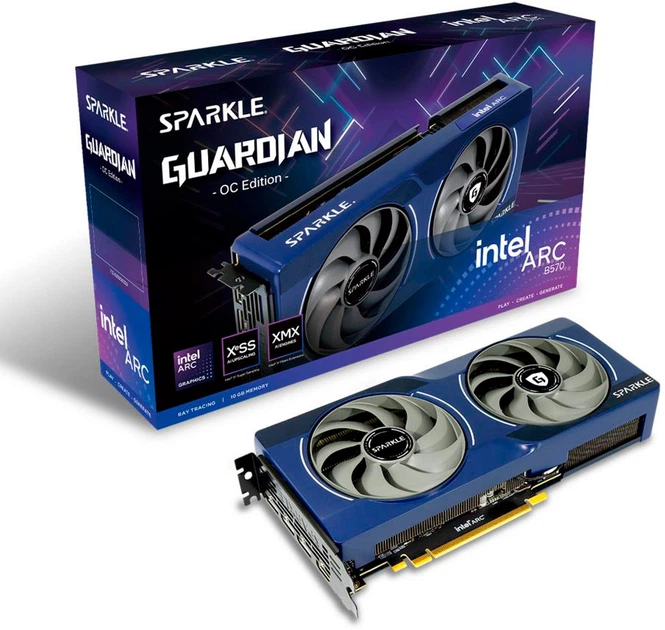 Karta graficzna Sparkle PCI-Ex Intel Arc B570 Guardian OC 10GB GDDR6 (160bit) (2660/19000) (HDMI, 3 x DisplayPort) (SB570G-10GOC) - obraz 7