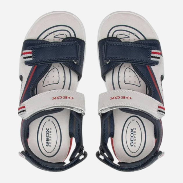 Sandały chłopięce Geox J25AVA022BC-C1297 29 Jasnoszare (8050036537782) - obraz 5