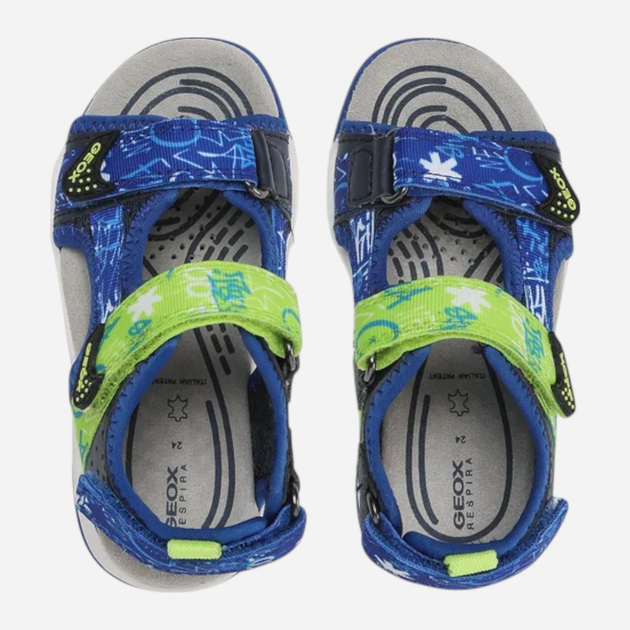 Sandały chłopięce Geox J350RB01454-C0749 28 Nienieskie z jasnozielonym (8056206083462) - obraz 5