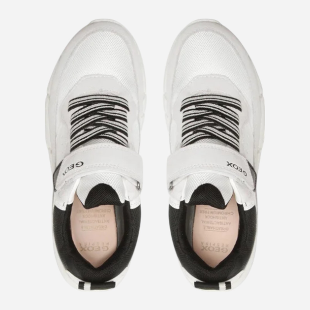 Buty sportowe młodzieżowe chłopięce na rzepy Geox J359BB0FU22-C0404 39 Białe (8056206091290) - obraz 5