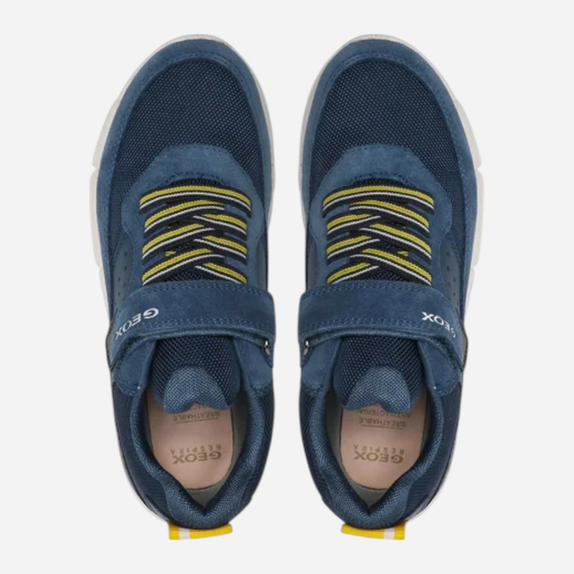 Buty sportowe chłopięce na rzepy Geox J359BB0FU22-C4KF4 31 Niebieskie (8056206091337) - obraz 5