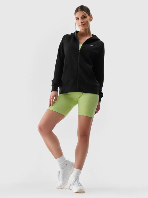 Bluza damska rozpinana streetwear z kapturem 4F 4FWMM00TSWSF1763-20S M Czarna (5905700346234) - obraz 3