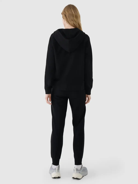 Bluza damska rozpinana streetwear z kapturem 4F 4FWMM00TSWSF1763-20S XL Czarna (5905700346258) - obraz 7