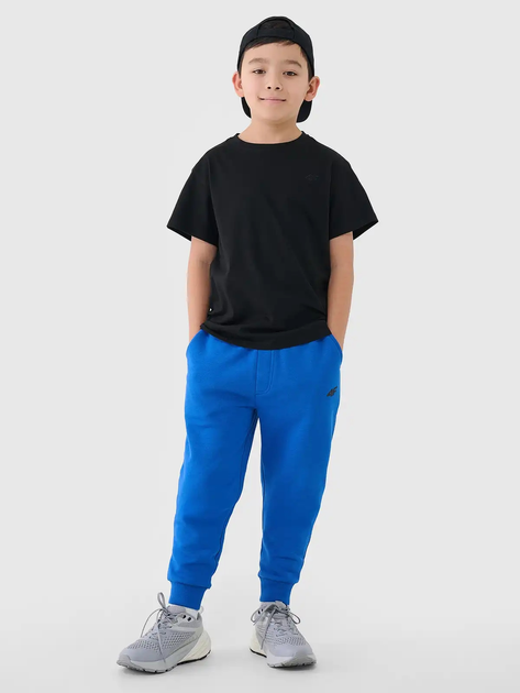 Koszulka młodzieżowa chłopięca bawełniana 4F 4FJWMM00TTSHM2330-20S 164 cm Czarna (5905700385493) - obraz 3