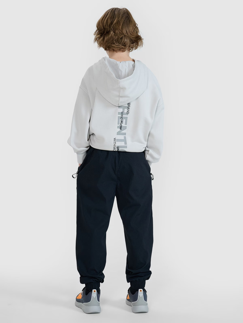 Spodnie dresowe chłopięce joggery 4F 4FJWSS25TTROM1136-20S 134 cm Czarne (5905700500810) - obraz 4